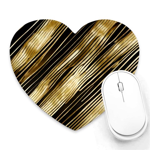 Gold Rush Heart Mousepad from ArtsNow.com Front