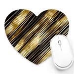 Gold Rush Heart Mousepad