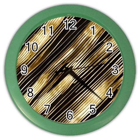 Gold Rush Color Wall Clock from ArtsNow.com Front