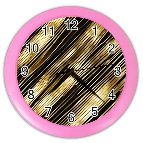 Gold Rush Color Wall Clock from ArtsNow.com Front