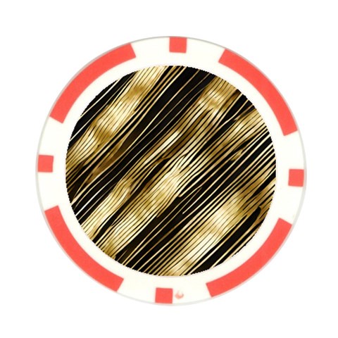 Gold Rush Poker Chip Card Guard from ArtsNow.com Front