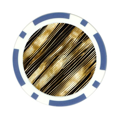 Gold Rush Poker Chip Card Guard from ArtsNow.com Front