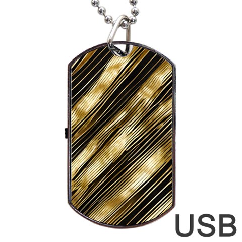 Gold Rush Dog Tag USB Flash (One Side) from ArtsNow.com Front