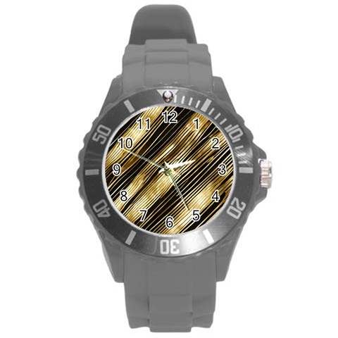 Gold Rush Round Plastic Sport Watch (L) from ArtsNow.com Front