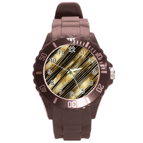 Gold Rush Round Plastic Sport Watch (L) from ArtsNow.com Front