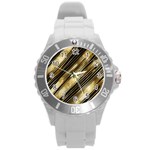 Gold Rush Round Plastic Sport Watch (L)