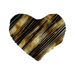 Gold Rush Standard 16  Premium Heart Shape Cushions from ArtsNow.com Front