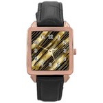 Gold Rush Rose Gold Leather Watch 