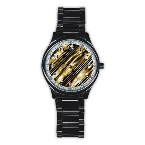 Gold Rush Stainless Steel Round Watch from ArtsNow.com Front