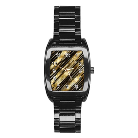 Gold Rush Stainless Steel Barrel Watch from ArtsNow.com Front