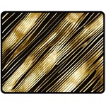 Gold Rush Two Sides Fleece Blanket (Medium)