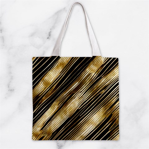 Gold Rush Zipper Grocery Tote Bag from ArtsNow.com Front