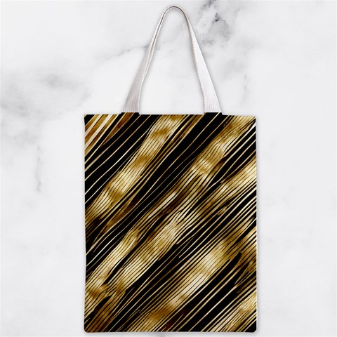 Gold Rush Zipper Classic Tote Bag from ArtsNow.com Front