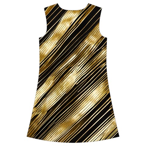 Gold Rush Kids  Short Sleeve Velvet Dress from ArtsNow.com Back