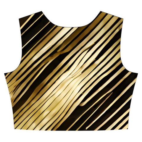 Gold Rush Women s Crop Top Pleated Skater Rave Skirt from ArtsNow.com Back