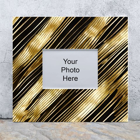 Gold Rush White Wall Photo Frame 5  x 7  from ArtsNow.com Front