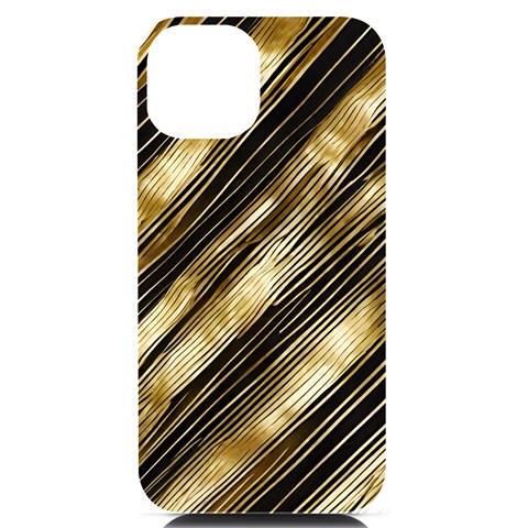 Gold Rush iPhone 14 Black UV Print PC Hardshell Case from ArtsNow.com Front