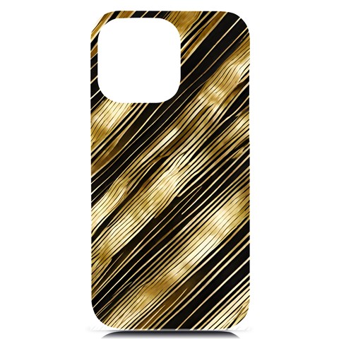 Gold Rush iPhone 14 Pro Max Black UV Print PC Hardshell Case from ArtsNow.com Front