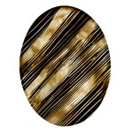 Gold Rush Oval Glass Fridge Magnet (4 pack)