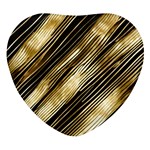 Gold Rush Heart Glass Fridge Magnet (4 pack)