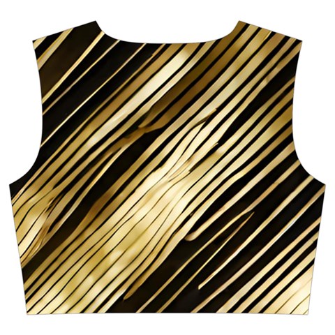 Gold Rush Trumpet Sleeve Cropped Top from ArtsNow.com Back