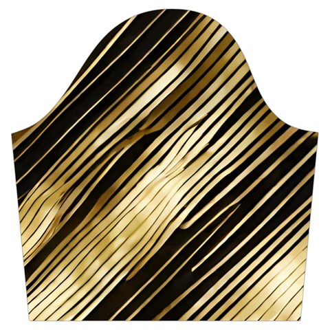 Gold Rush Trumpet Sleeve Cropped Top from ArtsNow.com Sleeve Right