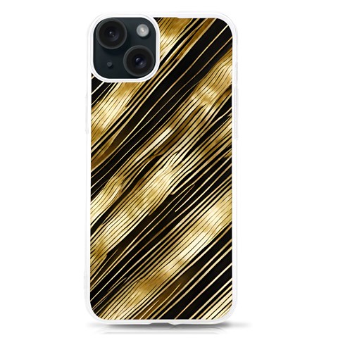 Gold Rush iPhone 15 TPU UV Print Case from ArtsNow.com Front