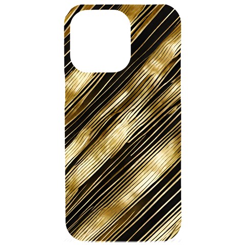 Gold Rush iPhone 15 Pro Max Black UV Print PC Hardshell Case from ArtsNow.com Front