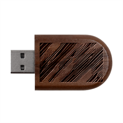 Gold Rush Wood Oval USB Flash Drive from ArtsNow.com USB