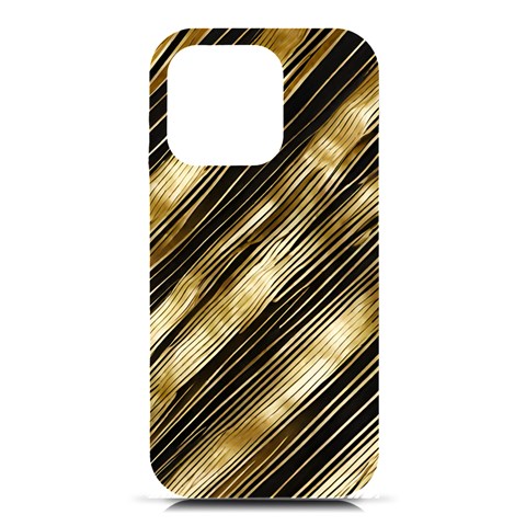 Gold Rush iPhone 16 Pro Black UV Print PC Hardshell Case from ArtsNow.com Front