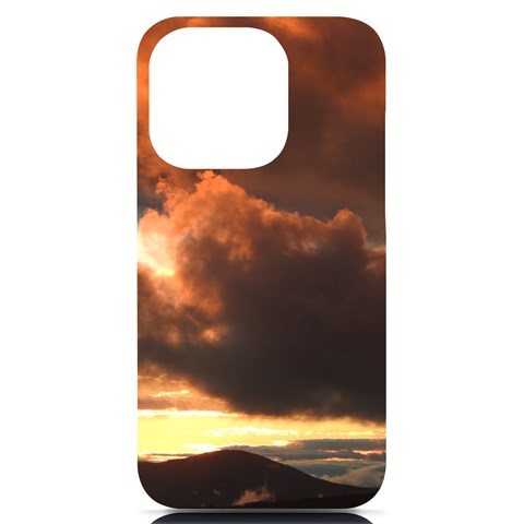 Sunset  iPhone 14 Pro Black UV Print PC Hardshell Case from ArtsNow.com Front