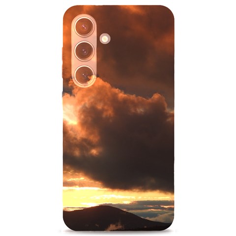 Sunset  Samsung Galaxy S24 6.2 Inch Black TPU UV Case from ArtsNow.com Front