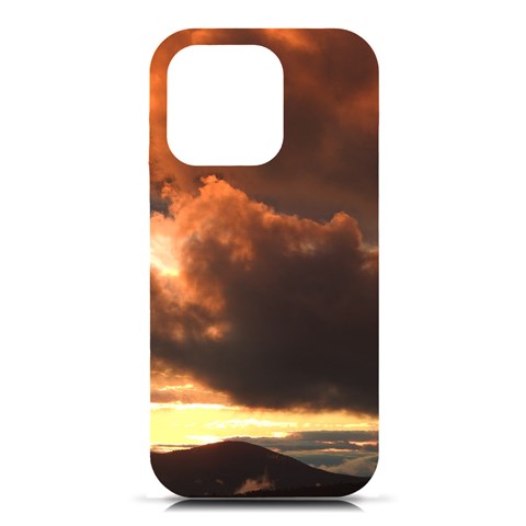 Sunset  iPhone 16 Pro Black UV Print PC Hardshell Case from ArtsNow.com Front