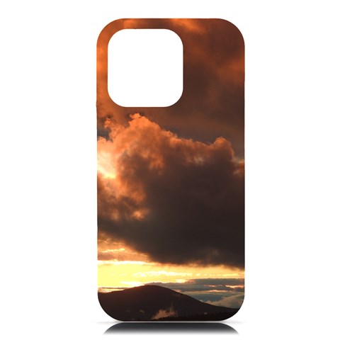 Sunset  iPhone 16 Pro Max Black UV Print PC Hardshell Case from ArtsNow.com Front