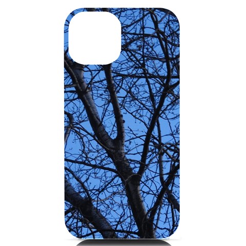 Tree and Blue Skies iPhone 14 Black UV Print PC Hardshell Case from ArtsNow.com Front