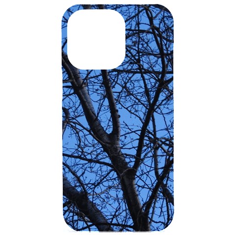 Tree and Blue Skies iPhone 15 Pro Max Black UV Print PC Hardshell Case from ArtsNow.com Front