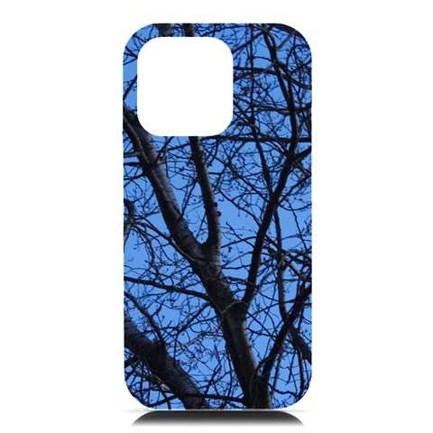 Tree and Blue Skies iPhone 16 Pro Max Black UV Print PC Hardshell Case from ArtsNow.com Front