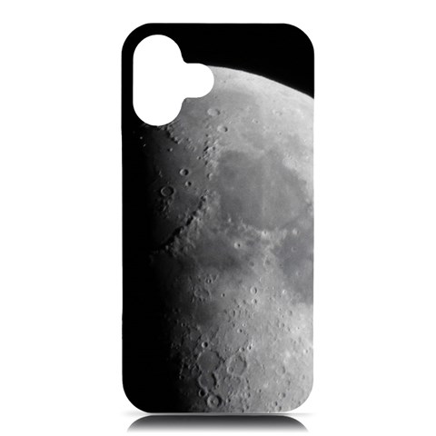 Moon Phone Case iPhone 16 Plus Black UV Print PC Hardshell Case from ArtsNow.com Front