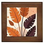 Leaves Boho Monster Nature Framed Tile