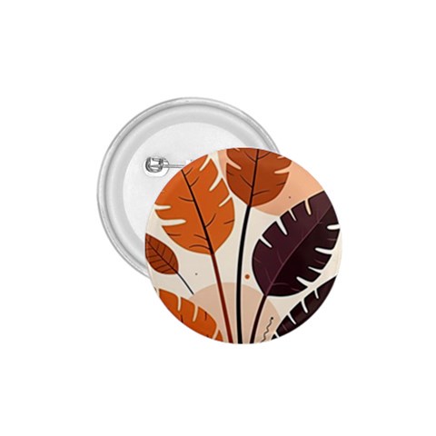 Leaves Boho Monster Nature 1.75  Buttons from ArtsNow.com Front