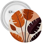 Leaves Boho Monster Nature 3  Buttons