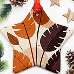 Leaves Boho Monster Nature Ornament (Star)