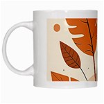 Leaves Boho Monster Nature White Mug