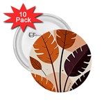 Leaves Boho Monster Nature 2.25  Buttons (10 pack) 