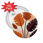 Leaves Boho Monster Nature 2.25  Buttons (100 pack) 