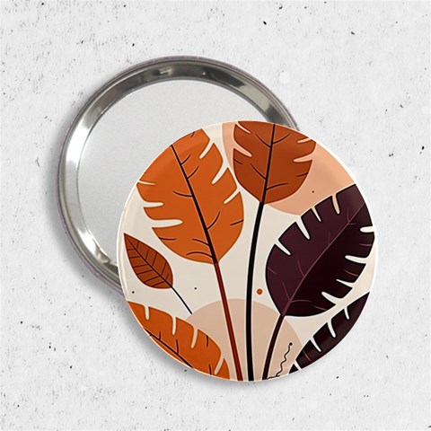 Leaves Boho Monster Nature 2.25  Handbag Mirrors from ArtsNow.com Front