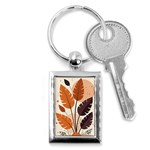 Leaves Boho Monster Nature Key Chain (Rectangle)