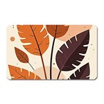 Leaves Boho Monster Nature Magnet (Rectangular)