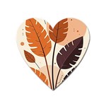 Leaves Boho Monster Nature Heart Magnet