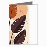 Leaves Boho Monster Nature Greeting Card